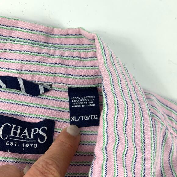 Pink Striped Button Down - Picture 5 of 9